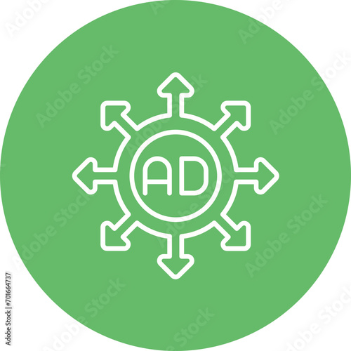 Advertising Submission Line Icon