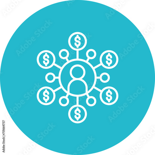 Affiliate Marketing Line Icon