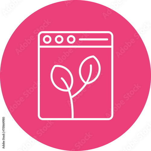 Organic Content Line Icon