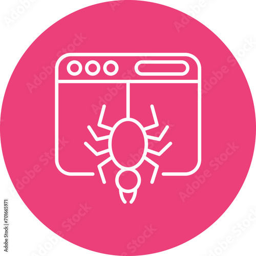 Spider Line Icon
