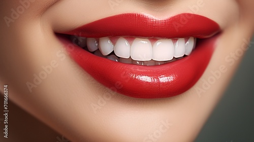 close up view of smiling lips