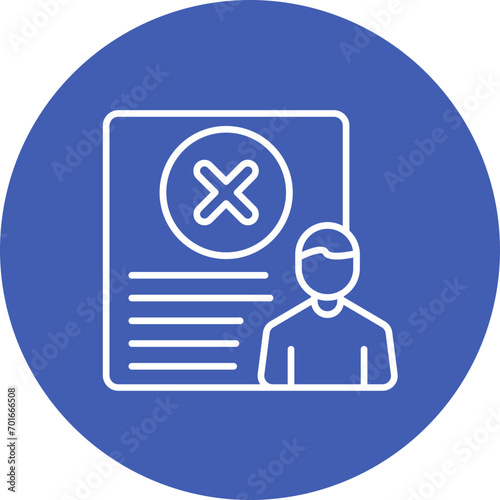 Getting Fired Line Icon
