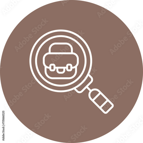 Job Searching Line Icon