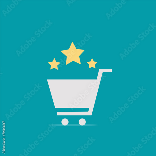 Businessman, online shopping, e-commerce, sales, ordering and shipping.Vector for graphics and web design.