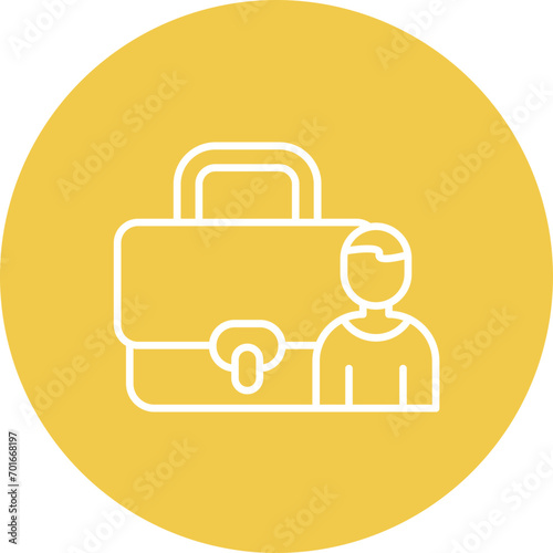 Broker Line Icon
