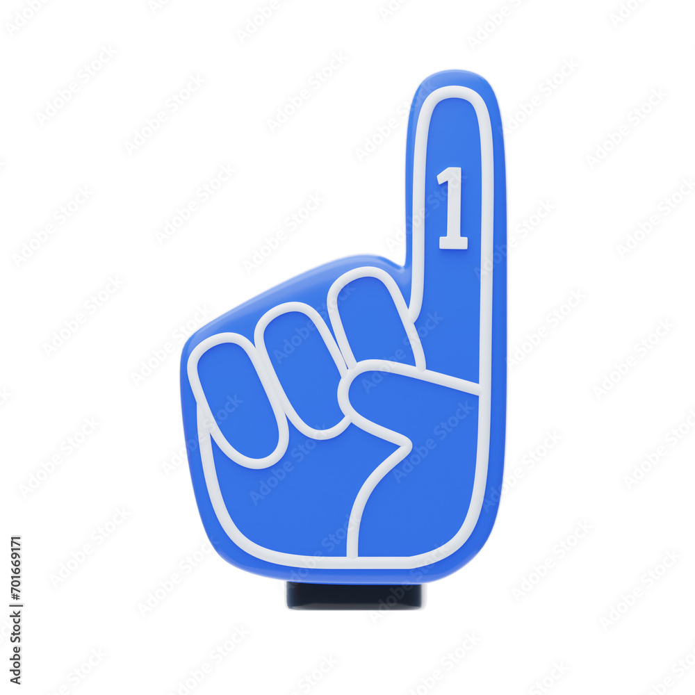 Cheerful and Bring Energy: 3D Illustration of Baseball Supporter Index Finger Gloves. 3d illustration, 3d element, 3d rendering. 3d visualization isolated on a transparent background Cheerful and Bring Energy: 3D Illustration of Baseball Supporter Index Finger Gloves. 3d illustration, 3d element, 3d rendering. 3d visualization isolated on a transparent background