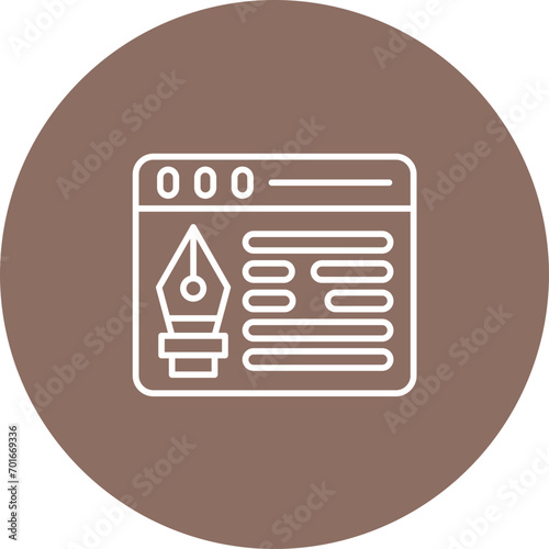 Web Design Line Icon