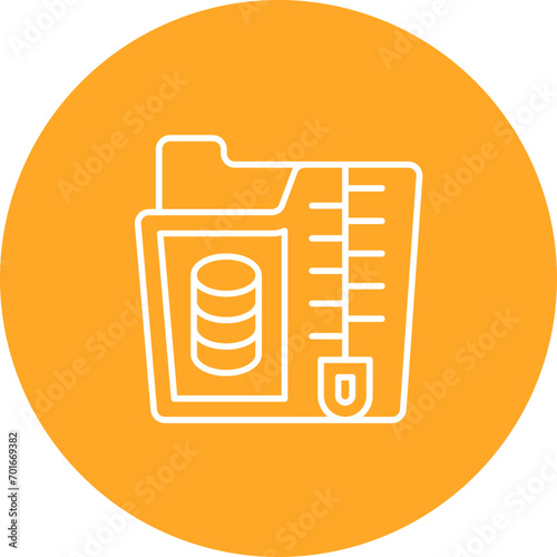 Zip Files Line Icon
