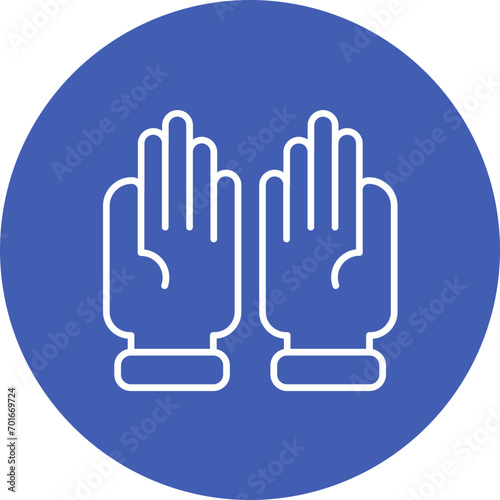 Gloves Line Icon