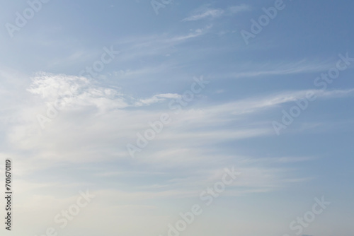 Fototapeta Naklejka Na Ścianę i Meble -  Whispy beautiful clouds at summer day. Atmosphere sky background