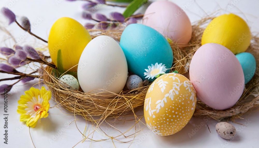 Whimsical Wonderland: Easter Eggs Adorned with Playful Patterns