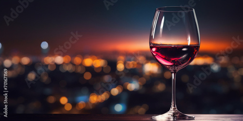 A shot of a glass of wine blurred background .Wineglass of champagne in woman hand and a glass of whiskey in a man hand against dark background .