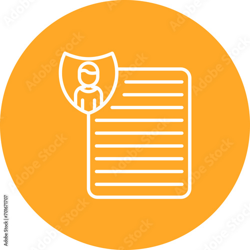 Privacy By Design Line Icon
