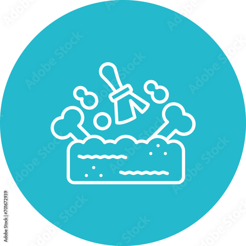 Archaeology Line Icon