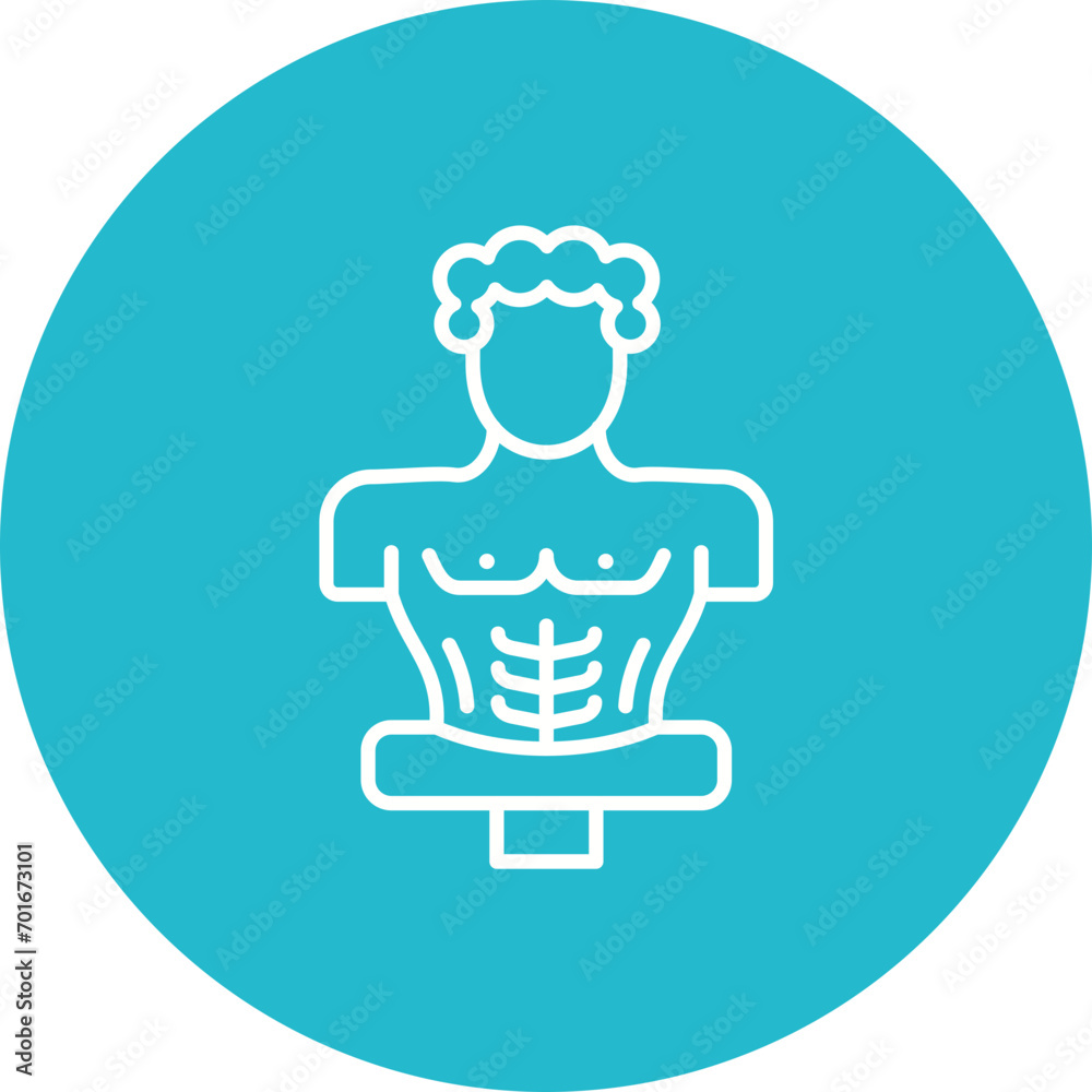 Prehistoric Figurine Line Icon Prehistoric Figurine Line Icon