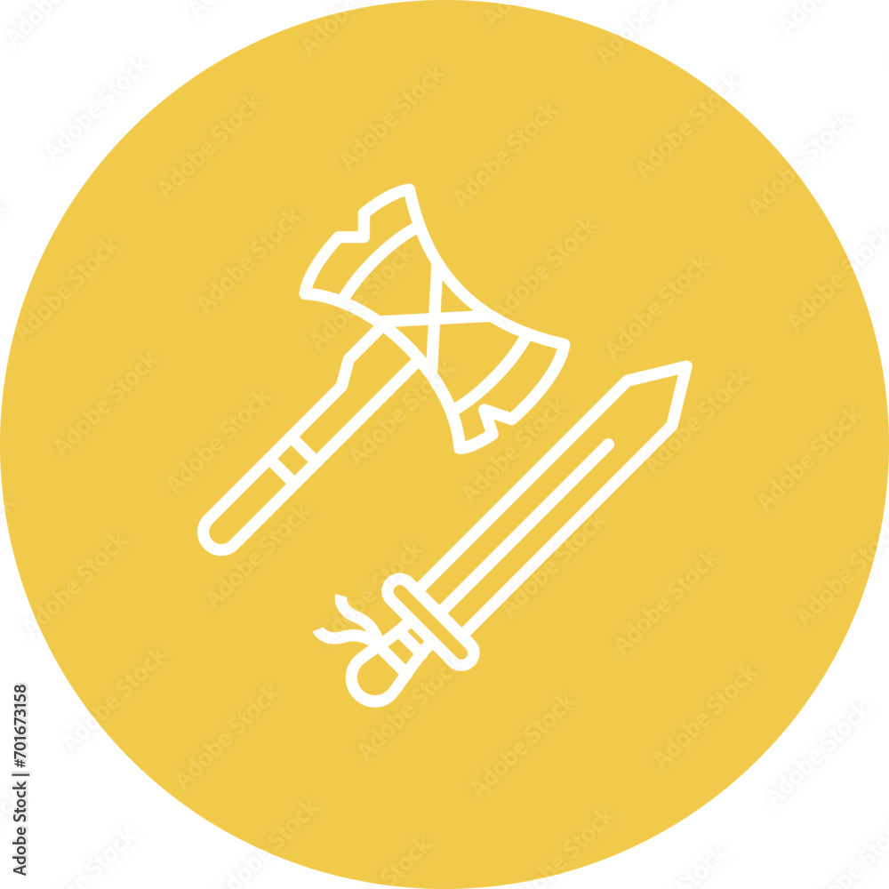 Weapon Line Icon Weapon Line Icon