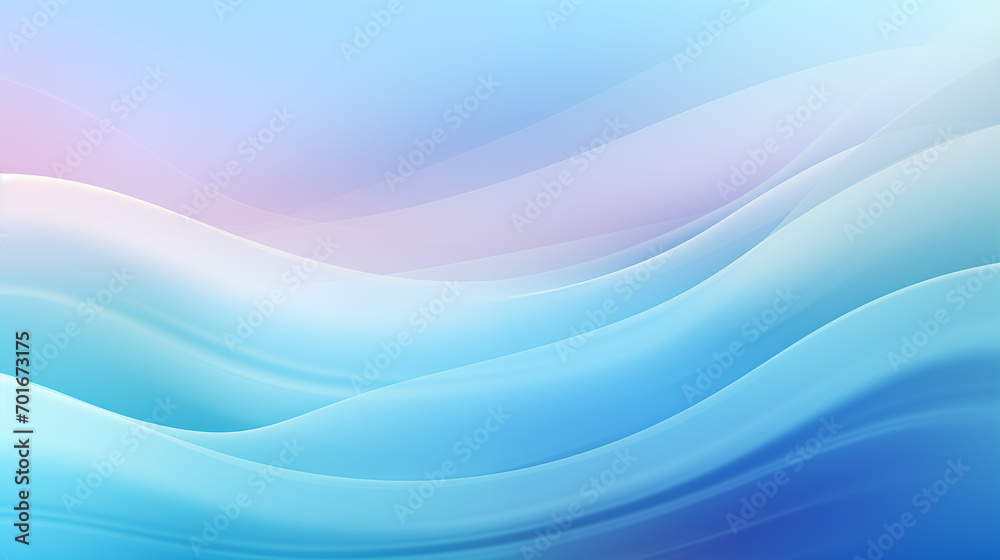 Fototapeta premium Ethereal Oceanic Light :blue wave background