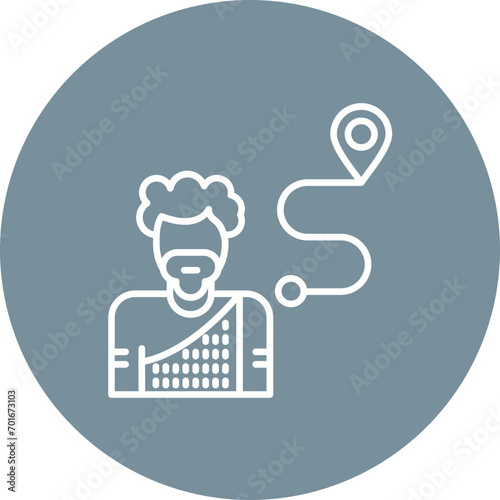Nomads Line Icon
