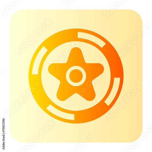 frisbee gradient icon