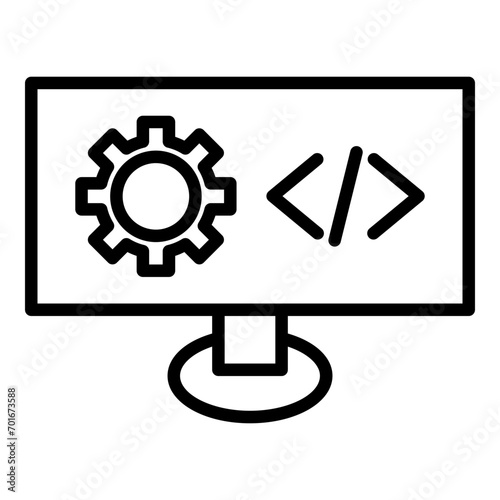 Web Development Icon Line icon