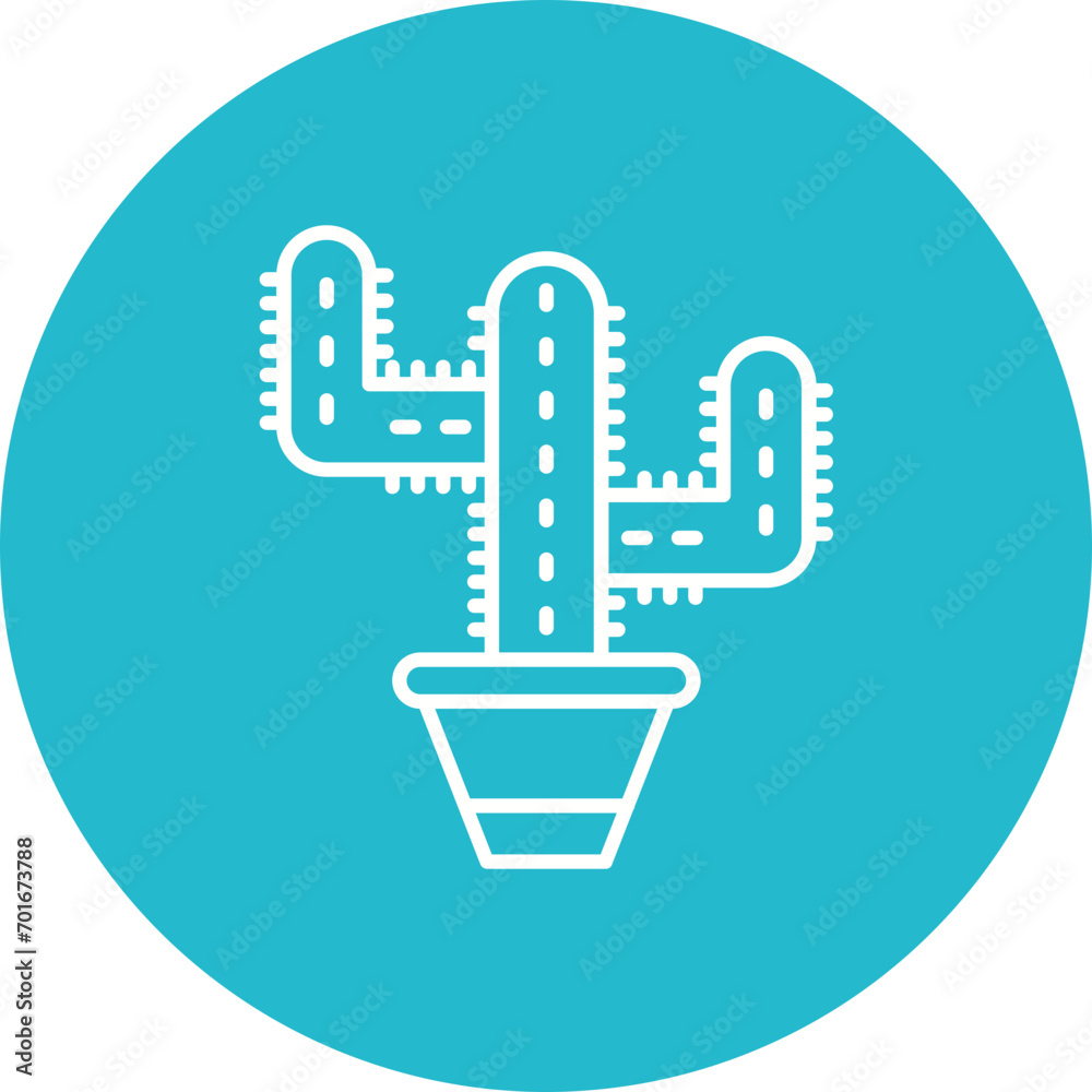 Cactus Line Icon Cactus Line Icon