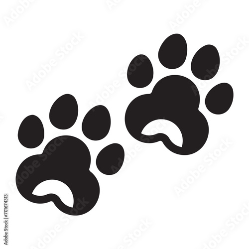 pawprint glyph icon