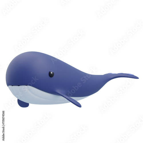 Oceanic Titans  A Dive into the World of Bowhead Whales through 3D Illustration. 3d illustration  3d element  3d rendering. 3d visualization isolated on a transparent background