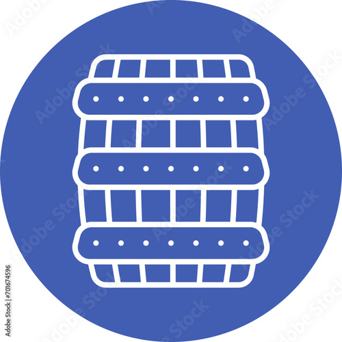 Wood Barrel Line Icon