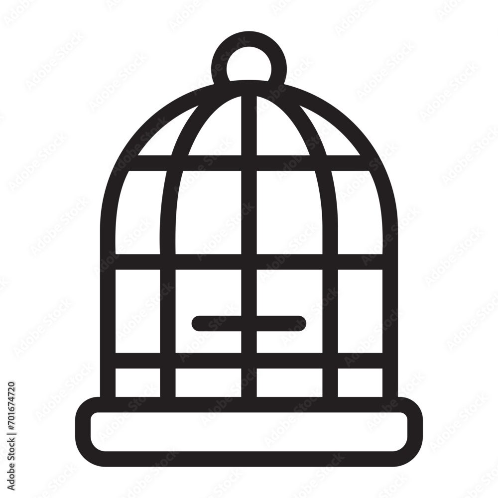 bird cage line icon bird cage line icon