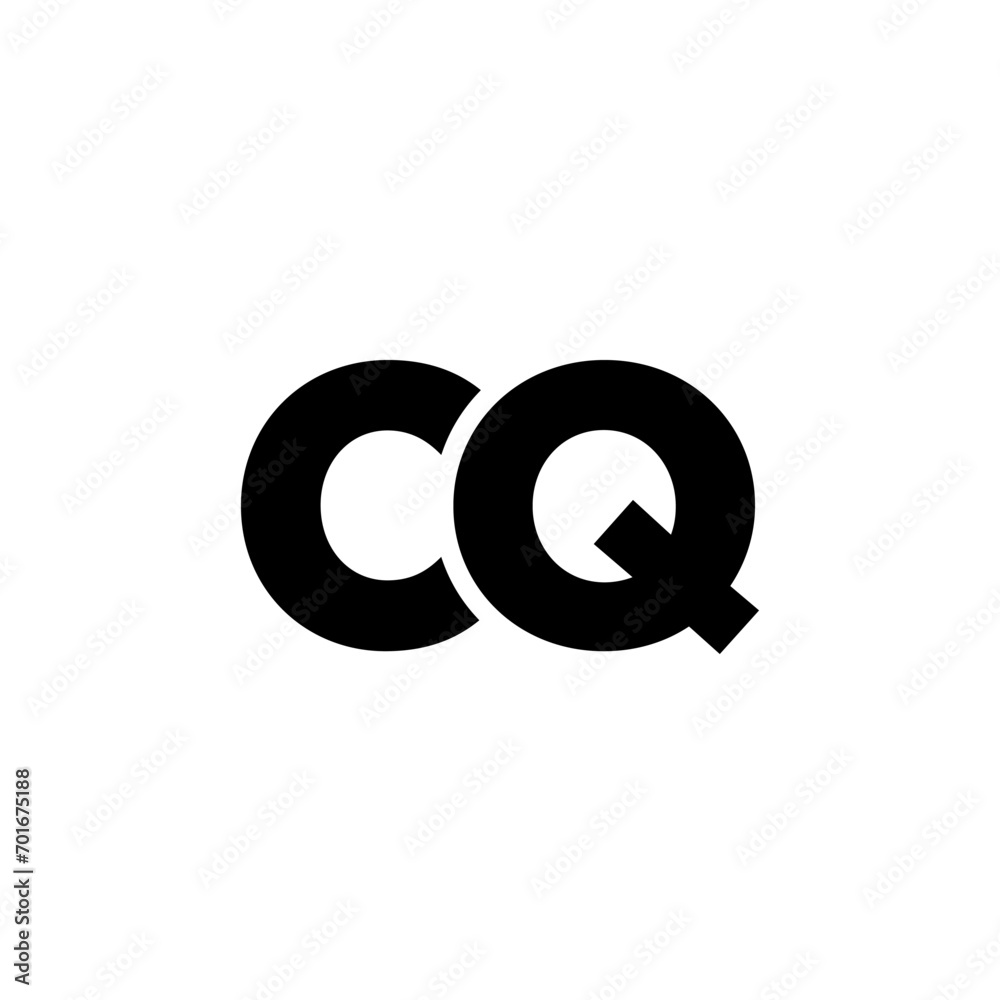 Letter C and Q, CQ logo design template. Minimal monogram initial based logotype. Letter C and Q, CQ logo design template. Minimal monogram initial based logotype.