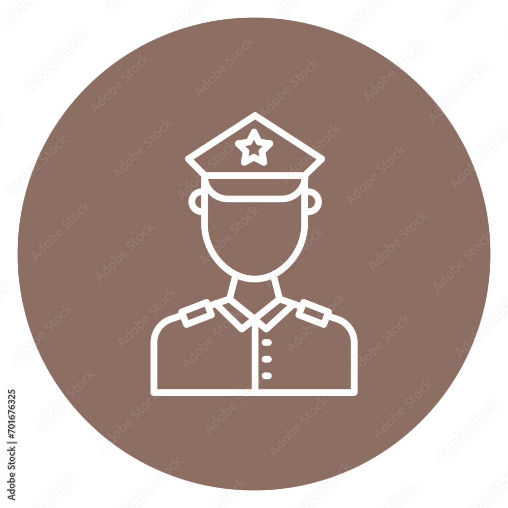 Police Officer Line Icon Police Officer Line Icon