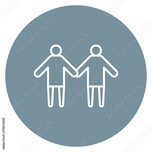 Friends Line Icon