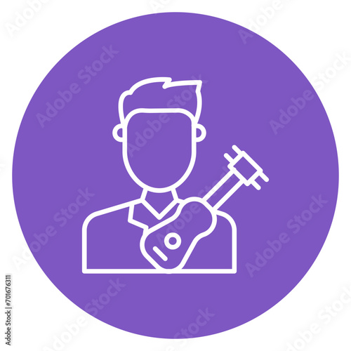 Musician Line Icon