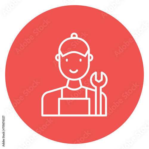 Mechanic Line Icon