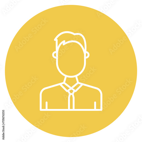 Office Worker Line Icon