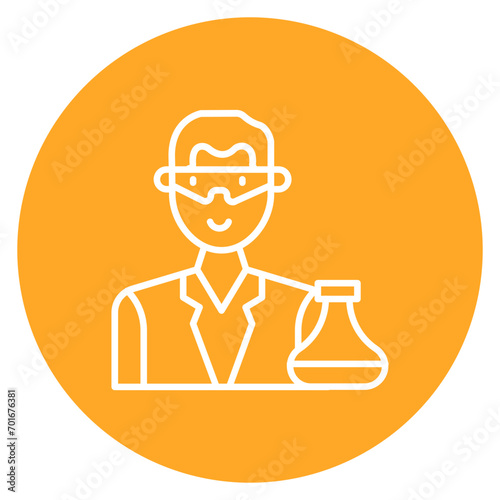 Scientist Line Icon