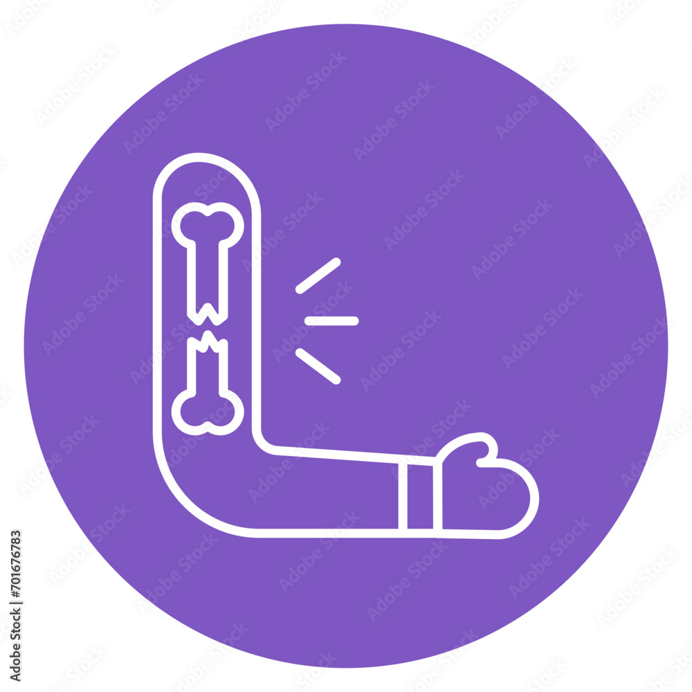 Humerus Line Icon Humerus Line Icon