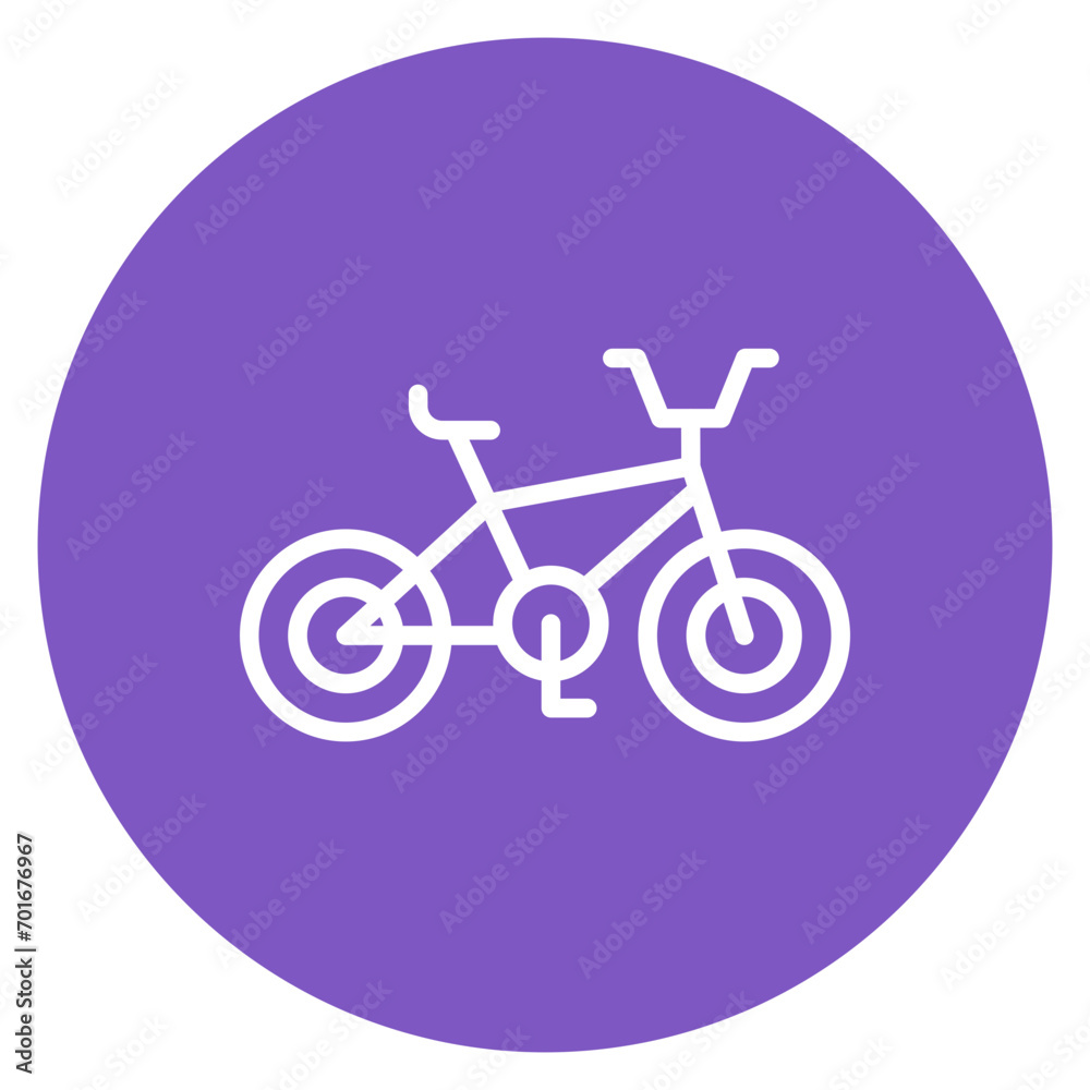 Bmx Bike Line Icon Bmx Bike Line Icon