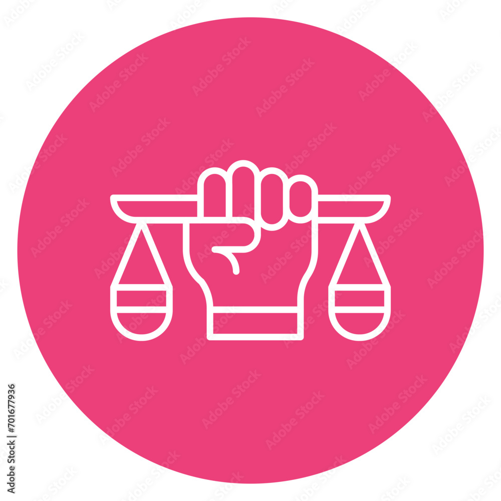 Fairness Line Icon Fairness Line Icon
