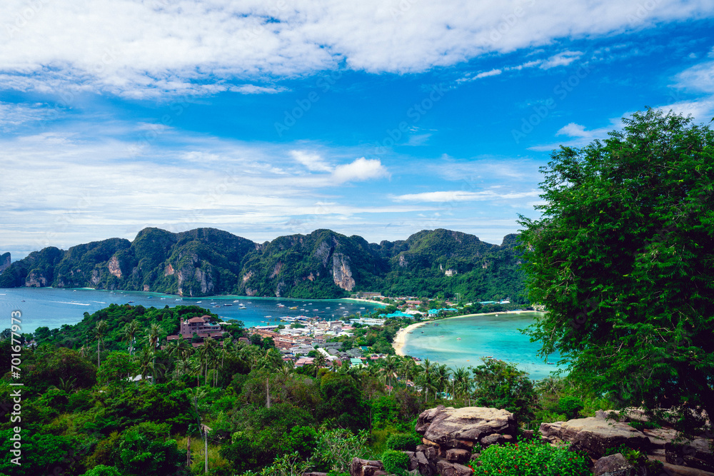 タイ、ピピ島の眺め