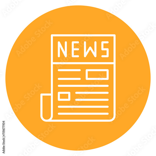 Tabloid Line Icon