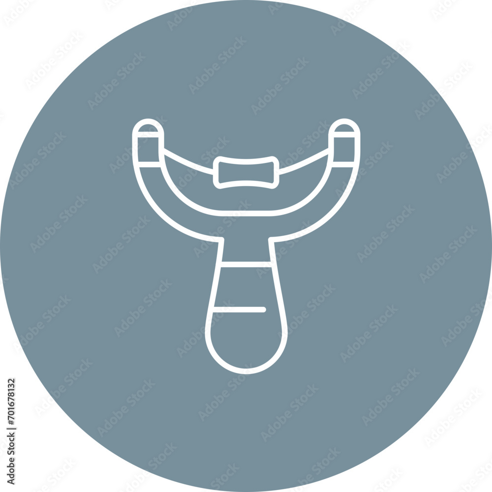 Sling Shot Line Icon Sling Shot Line Icon