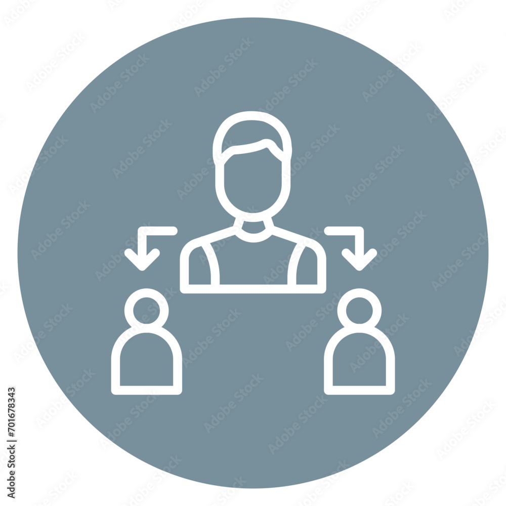 Mentorship Line Icon Mentorship Line Icon