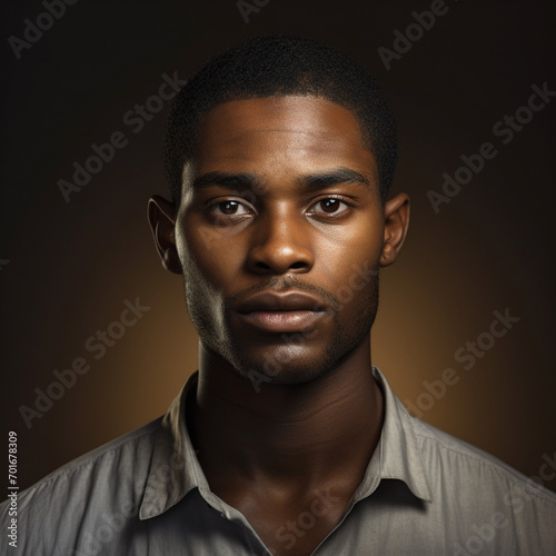 African male head photo