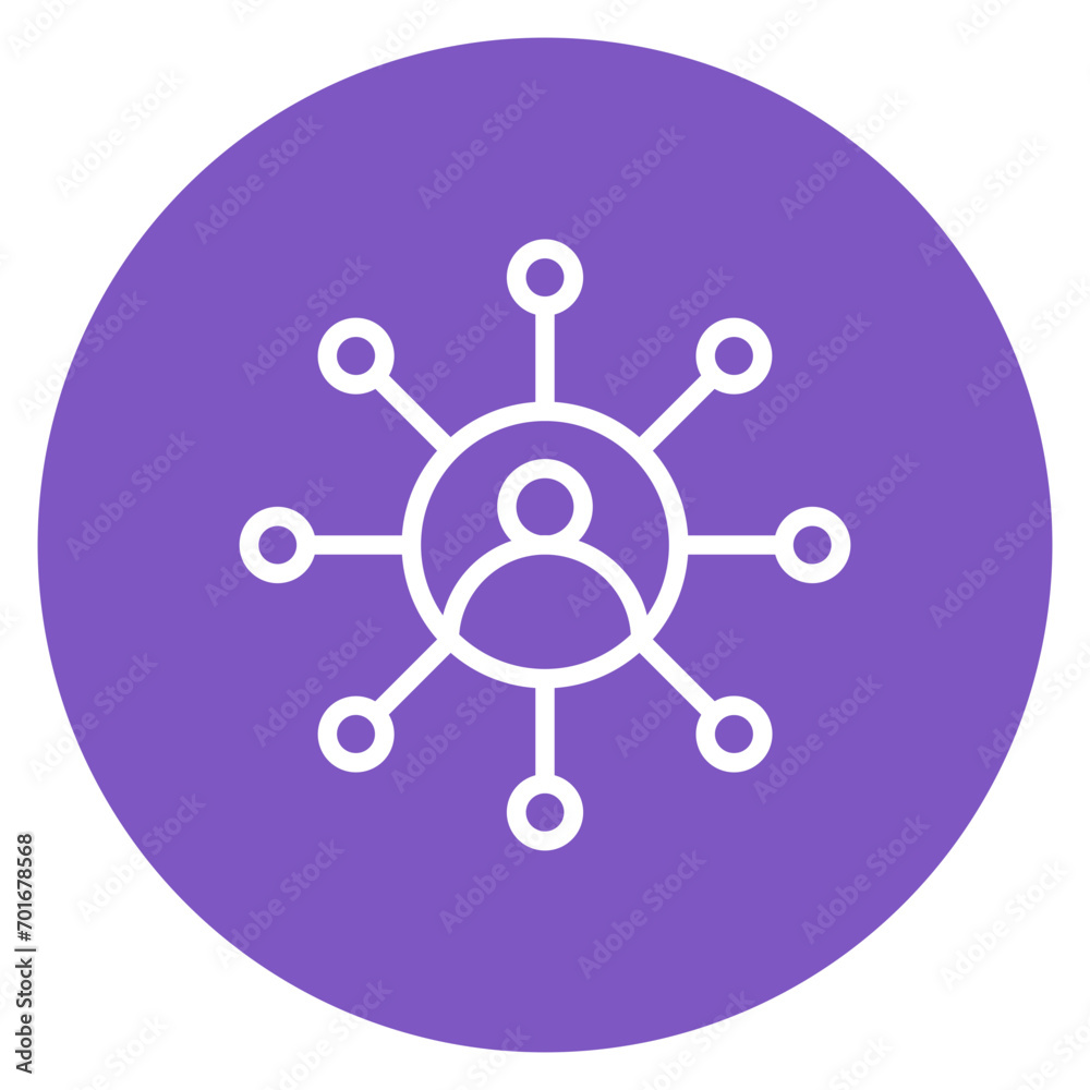 Network Capacity Line Icon Network Capacity Line Icon
