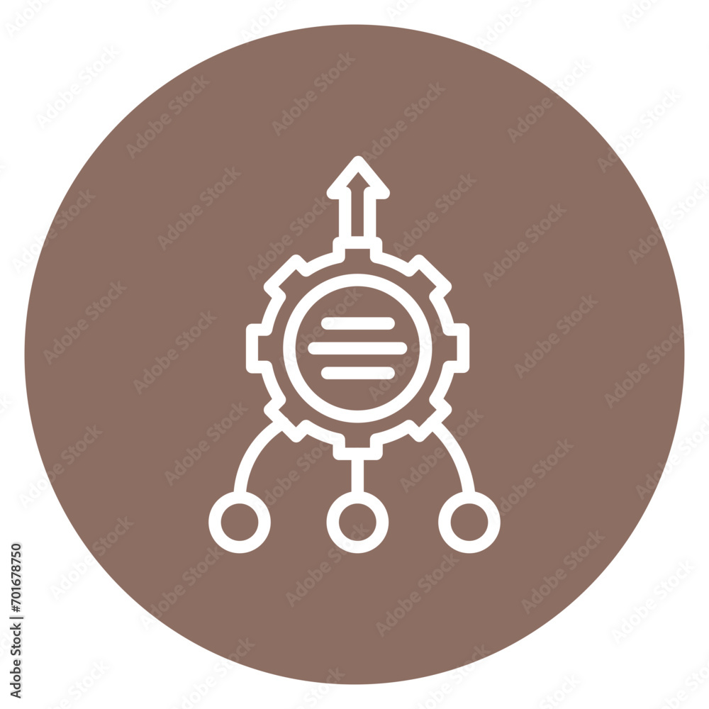 Consolidation Line Icon