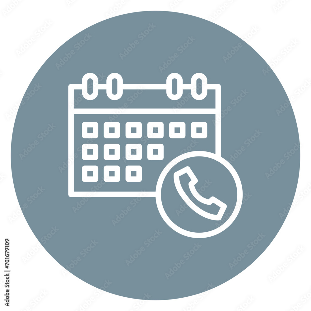 Schedule A Call Line Icon