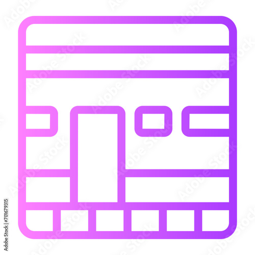 kaaba gradient icon