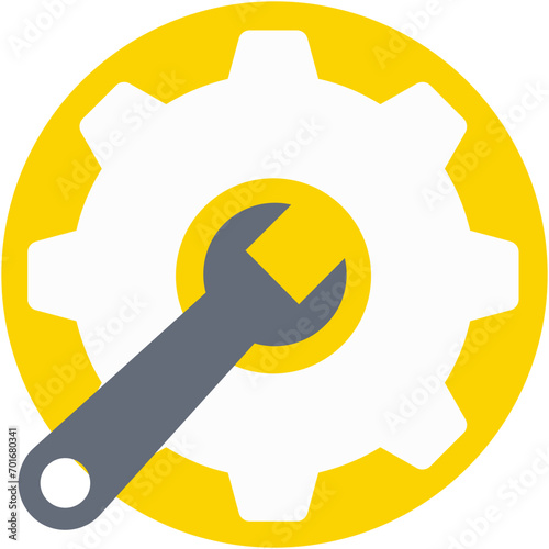 Setting Tools Flat Vector Icon