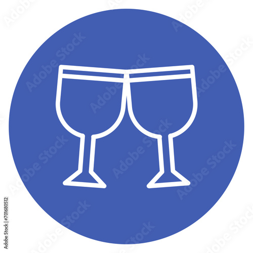 Wine Glass Line Icon